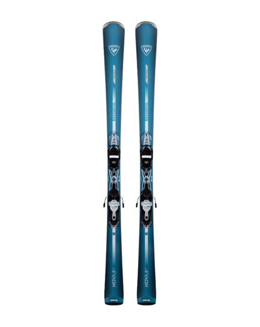 Rossignol Nova 8 + XP11 Women's Skis - Silver Blue