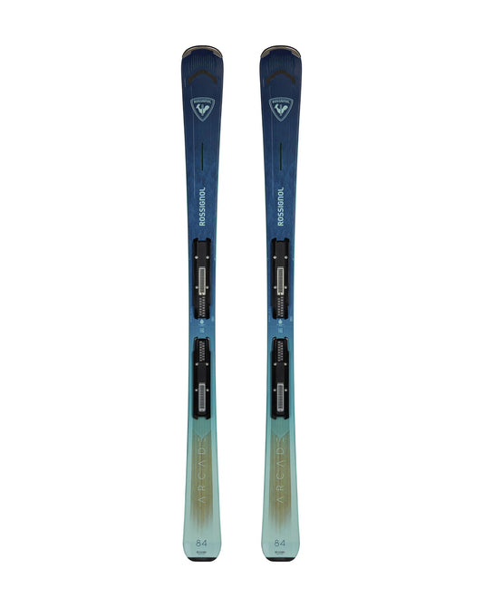 Rossignol Arcade 84 + K NX12 Women's Skis - Aqua Black