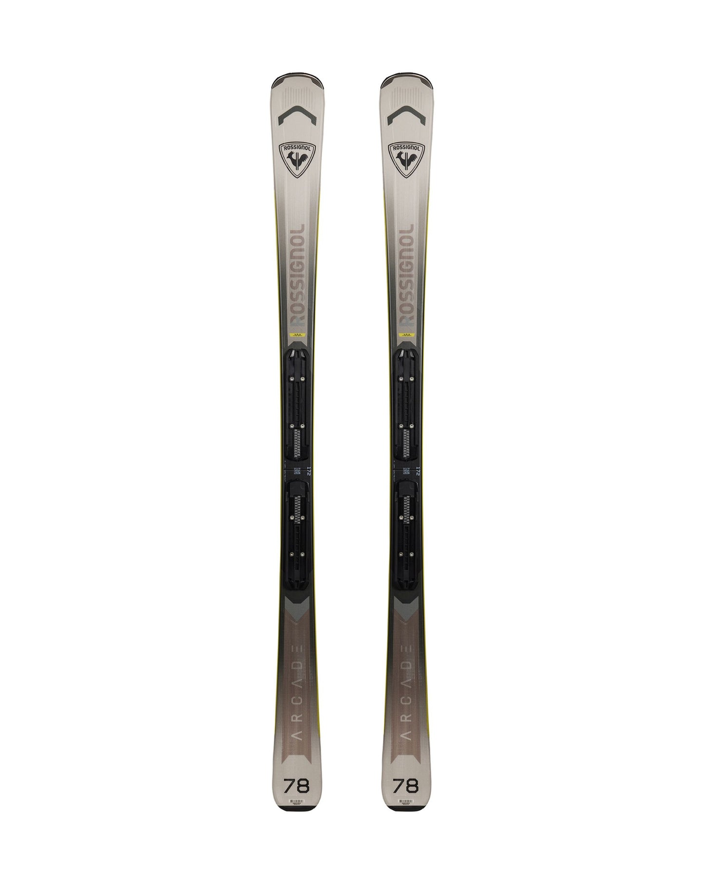 Rossignol Men's Arcade 78 + XP10 Skis - Black