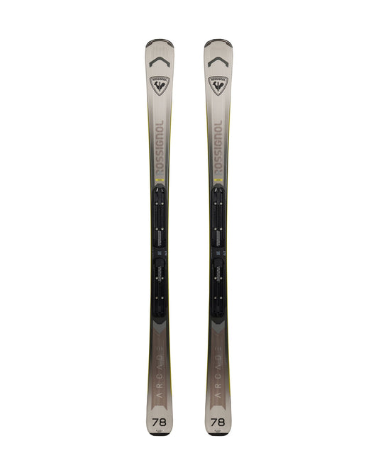 Rossignol Men's Arcade 78 + XP10 Skis - Black