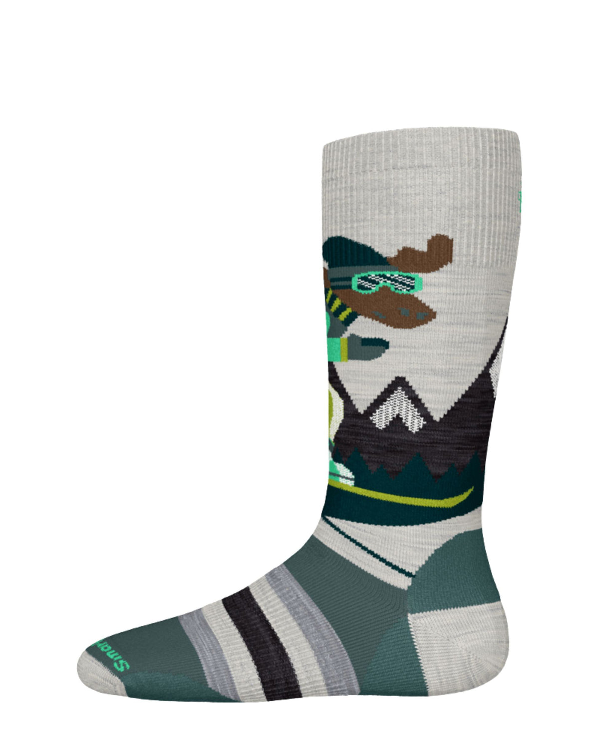 Smartwool Wintersport Full Cushion Mountain Moose OTC Kid's Ski Socks