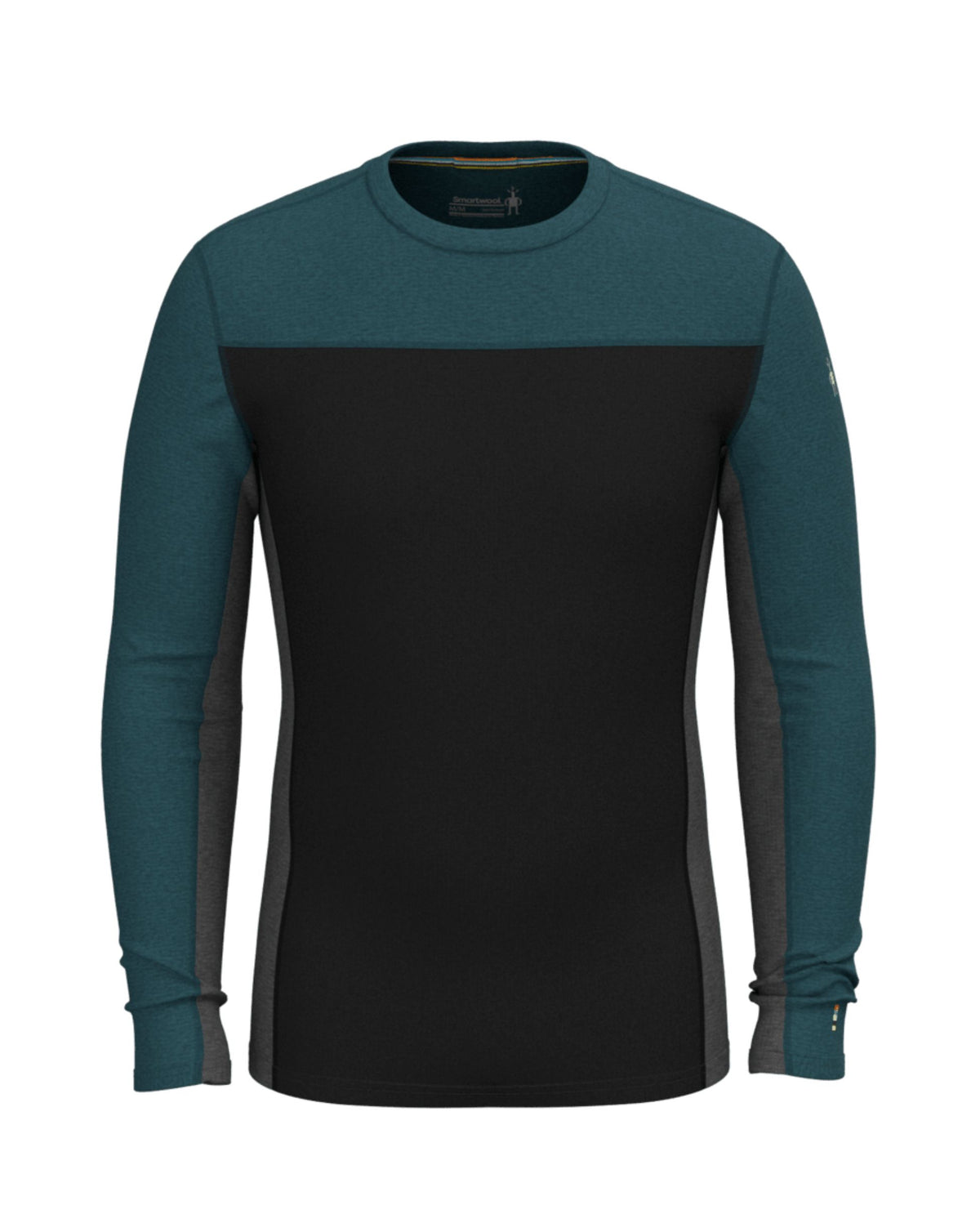 Smartwool Men's Classic Thermal Colourblock Crew Base Layer Top