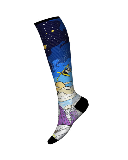 Smartwool Women's Ski Zero Cushion Galactic Over The Calf Socks