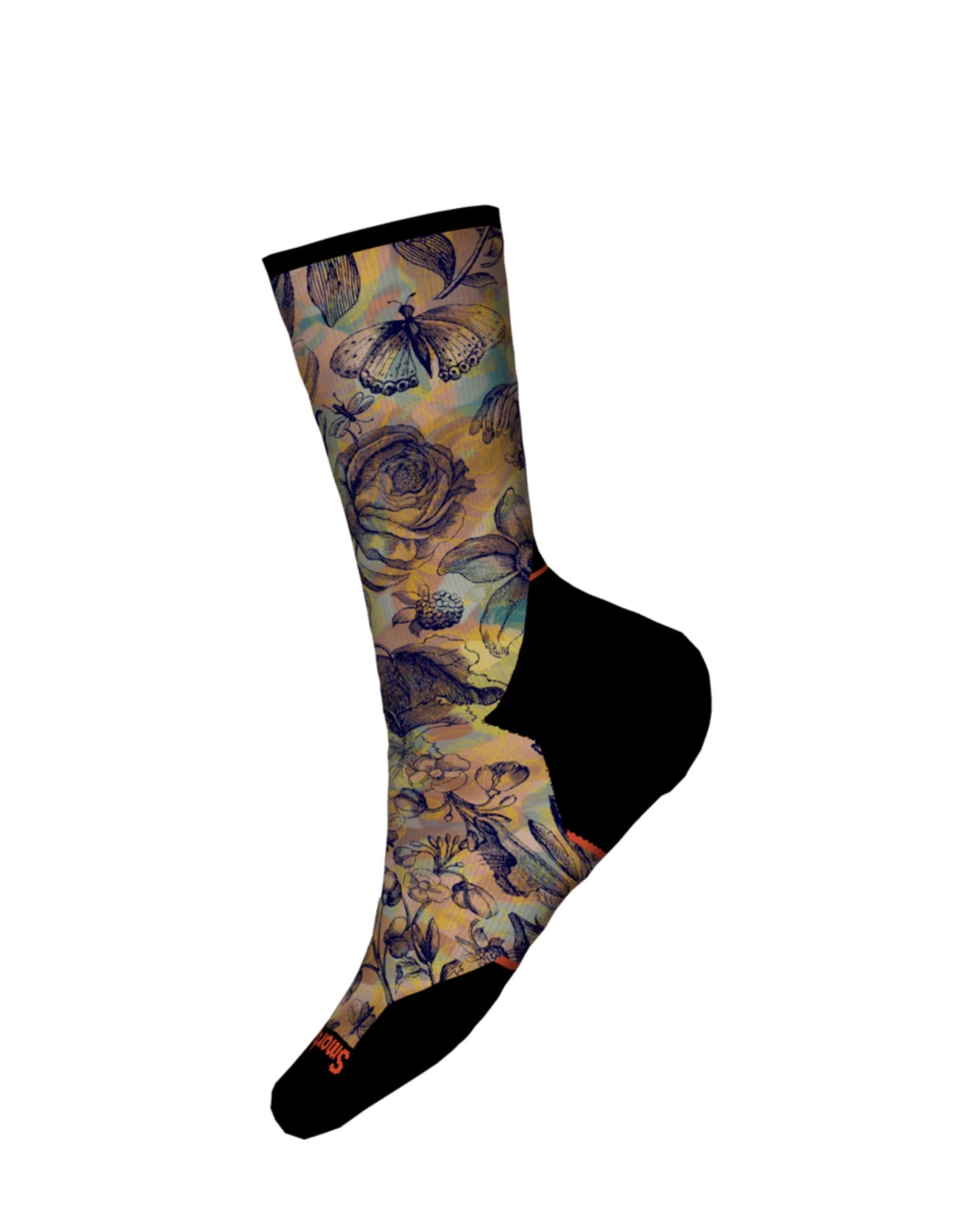 Smartwool Women's Trail Run Targeted Cushion Floral Party Print Crew Socks
