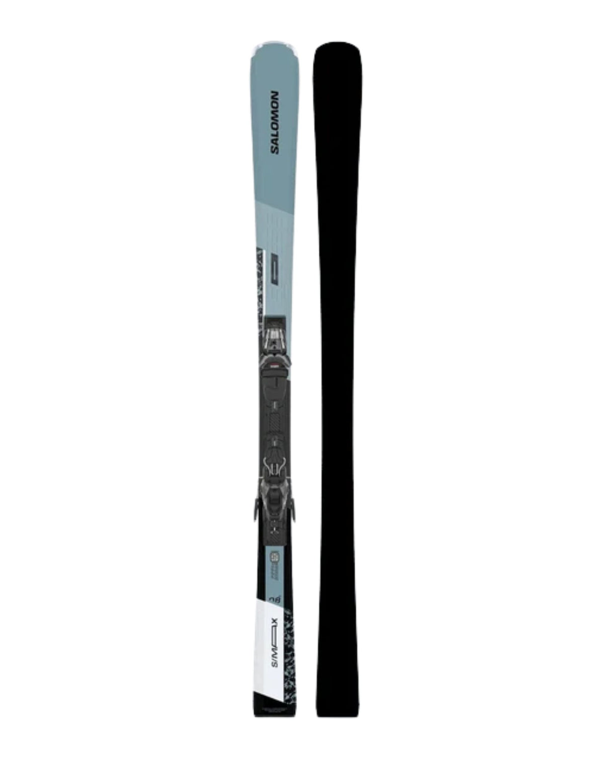 Salomon S/Max 8 XT Skis + M11 - Adriatic Blue/Black