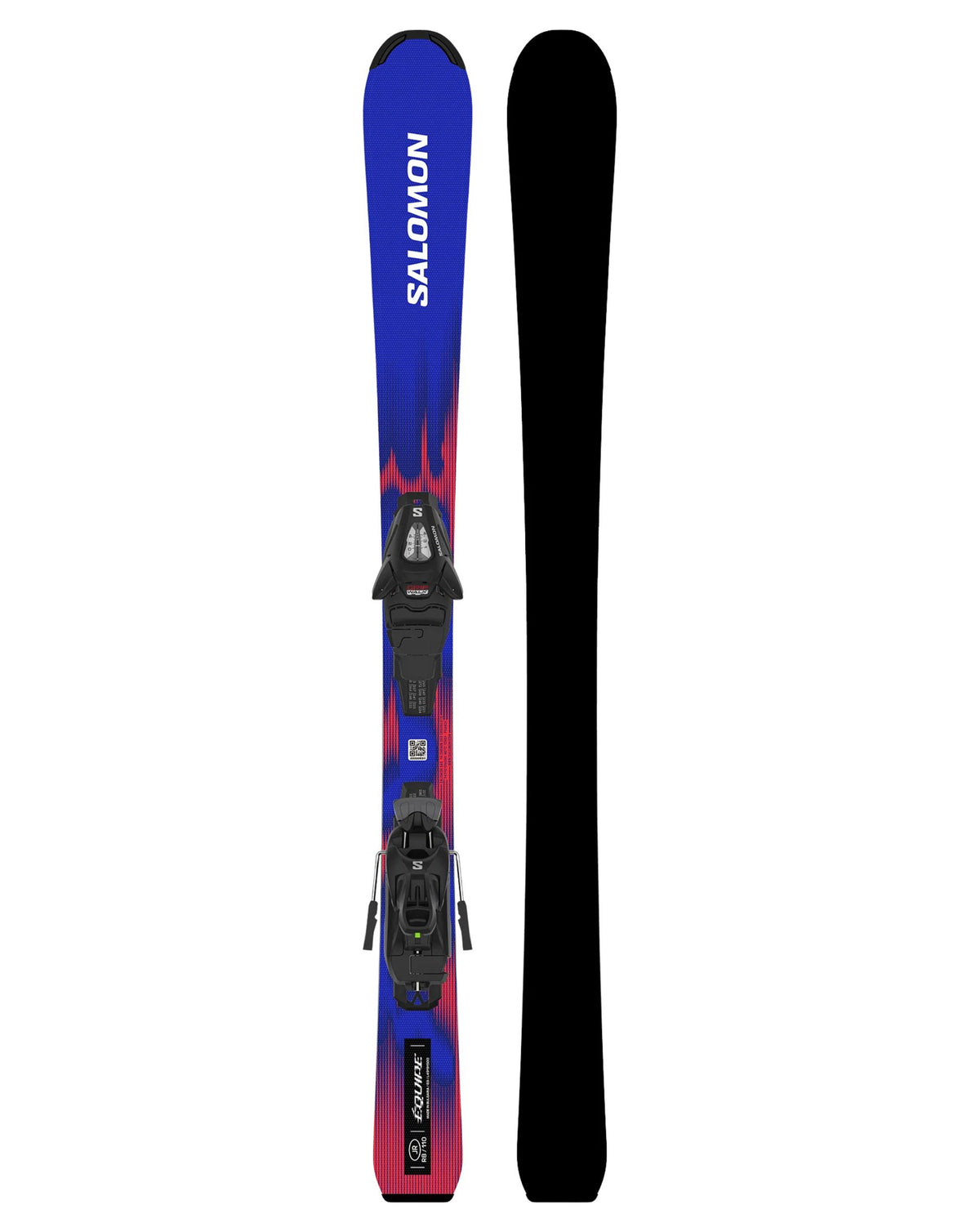 Salomon Equipe S Junior Skis + C5 GW - Race Blue/Equipe Red