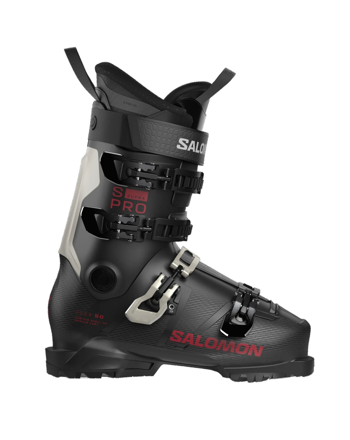 Salomon S/Pro Supra 90 Men's Ski Boots - Black/Gray Aurora/Samba Met.