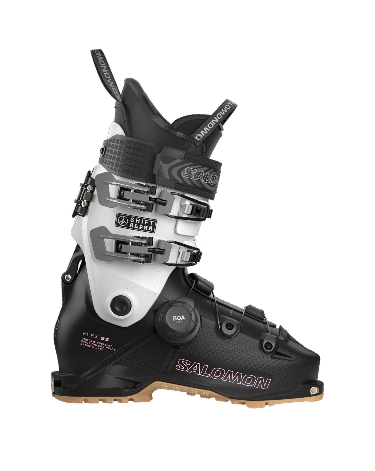 Salomon Shift Alpha BOA 95 Women's Ski Boots - Black/Gray Aurora