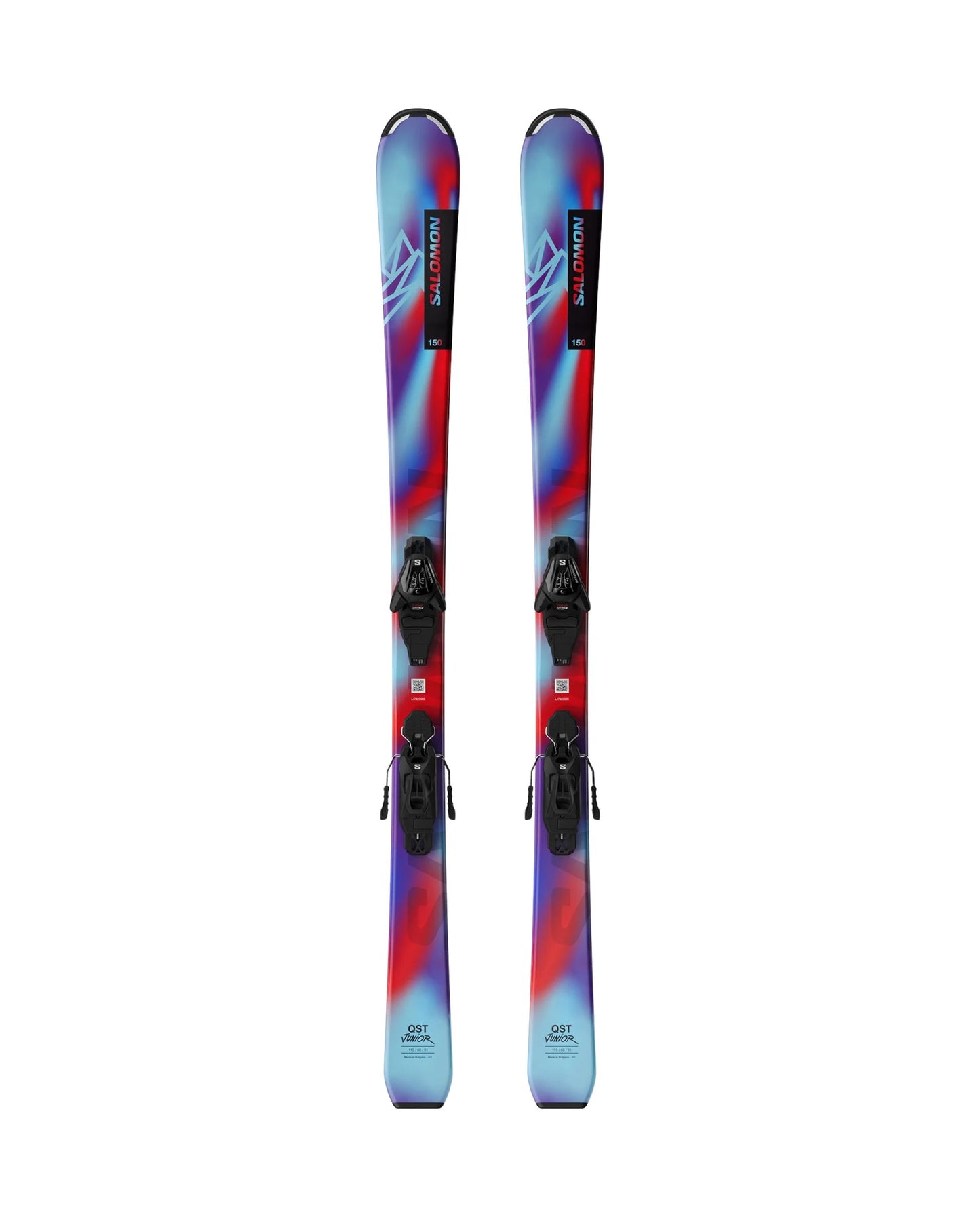 Salomon QST M Junior Skis + L6 GW - Pastel Neon Blue