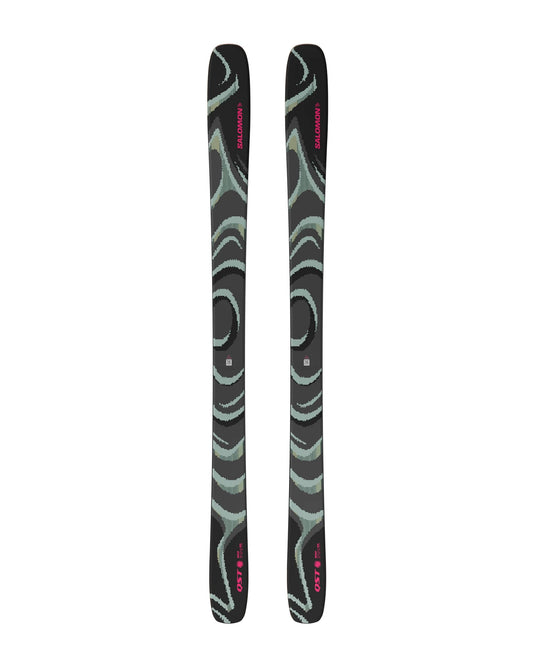 Salomon QST 100 Men's Skis - Black/Iceberg Green