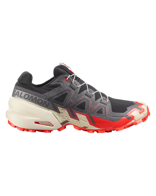 Salomon Men's Speedcross 6 - Black / Fiery Red Almond