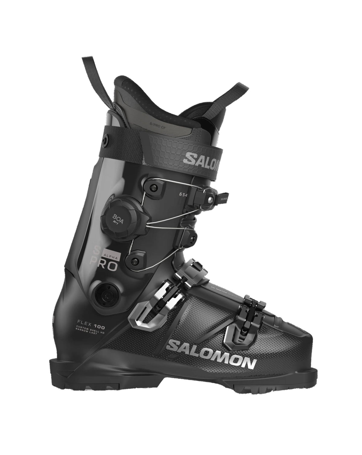 Salomon S/Pro Alpha C BOA 100 Men's Ski Boots - Black/Dark Grey