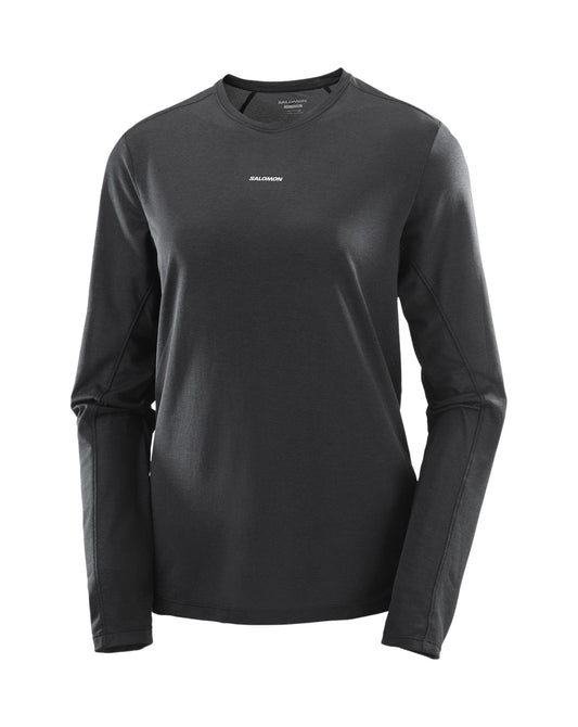 Salomon Women's SHKout Core LS Tee - Deep Black