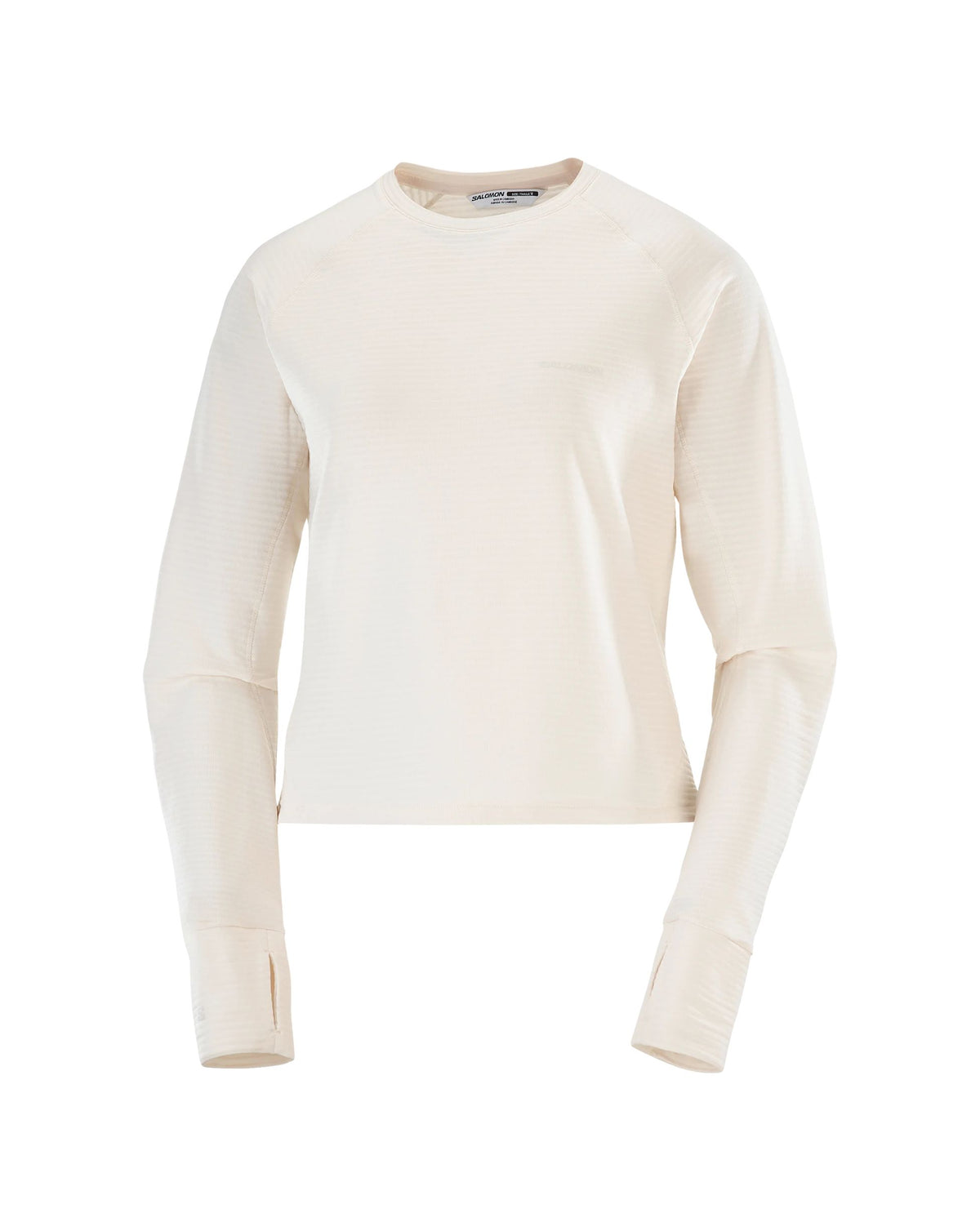 Salomon Essential Lightwarm Women's Base Layer Crew -Whisper White