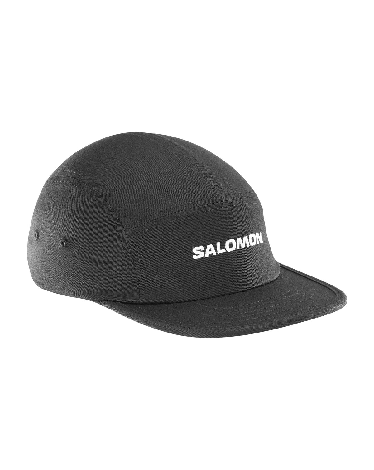 Salomon Logo 5 Panel Cap - Deep Black