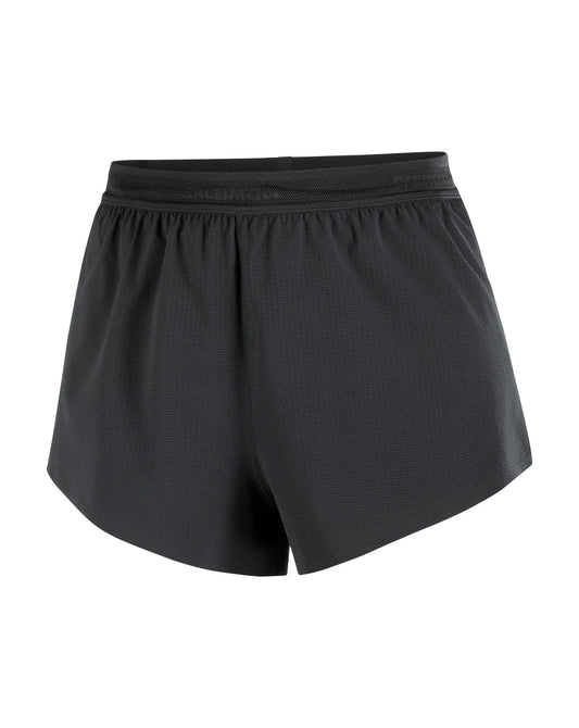 Salomon Women's Sense Aero Split 3" Shorts - Deep Black
