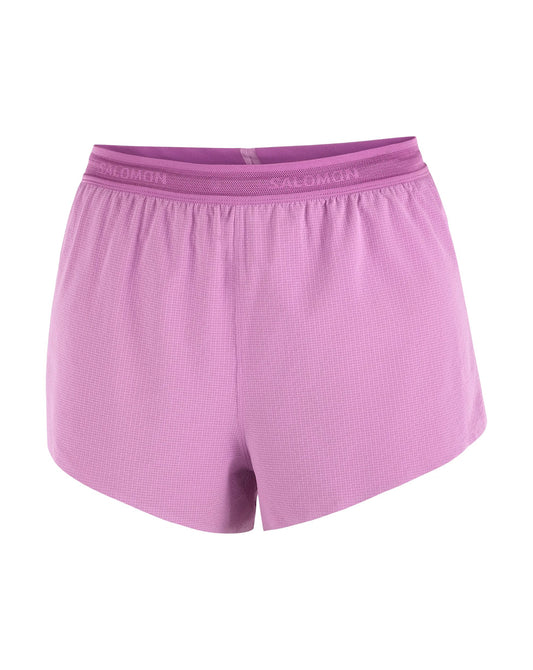 Salomon Women's Sense Aero Split 3" Shorts - Iris Orchid