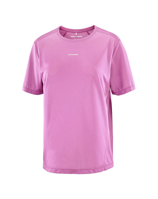Salomon Women's SHAKEout Core Short Sleeve Tee - Iris Orchid