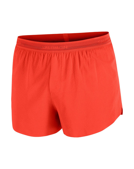 Salomon Men's Sense Aero Split 3" Shorts - Fiery Red