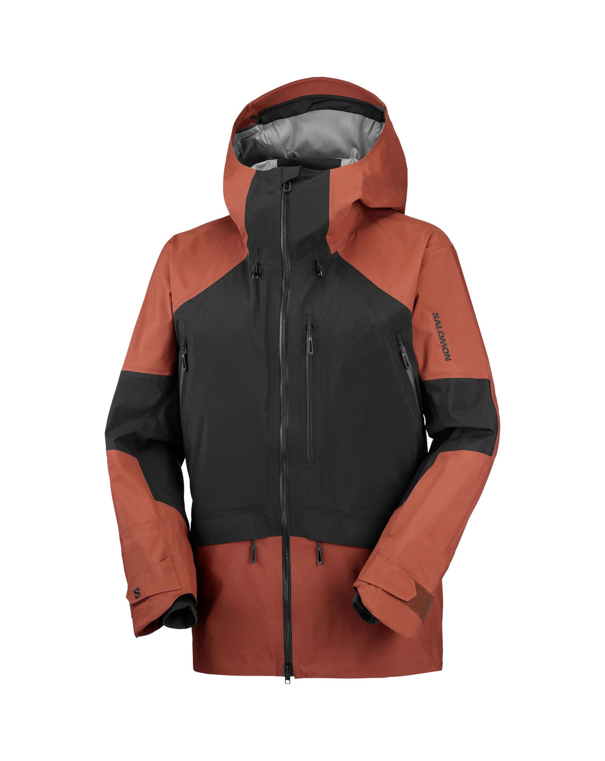 Salomon Moon Patrol GTX Men's Ski Jacket - Deep Black/Burnt Umber