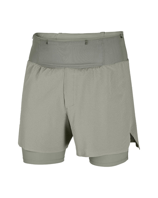 Salomon Men's Sense Aero 2-in-1 Trail 5" Shorts - Castor Gray