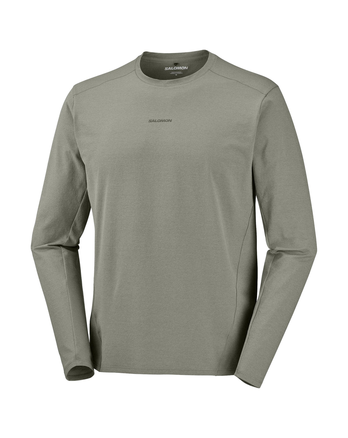 Salomon Men's Trackline LS Tee - Castor Gray