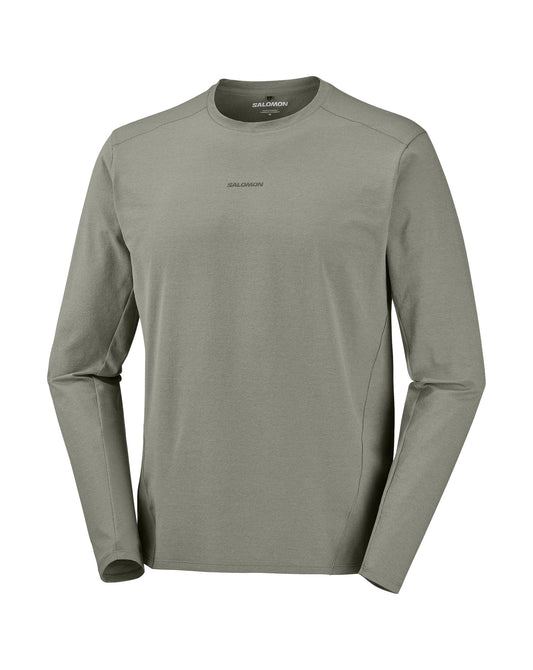 Salomon Men's Trackline LS Tee - Castor Gray