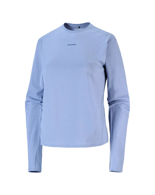 Salomon Women's Trackline Long Sleeve Tee -Tempest