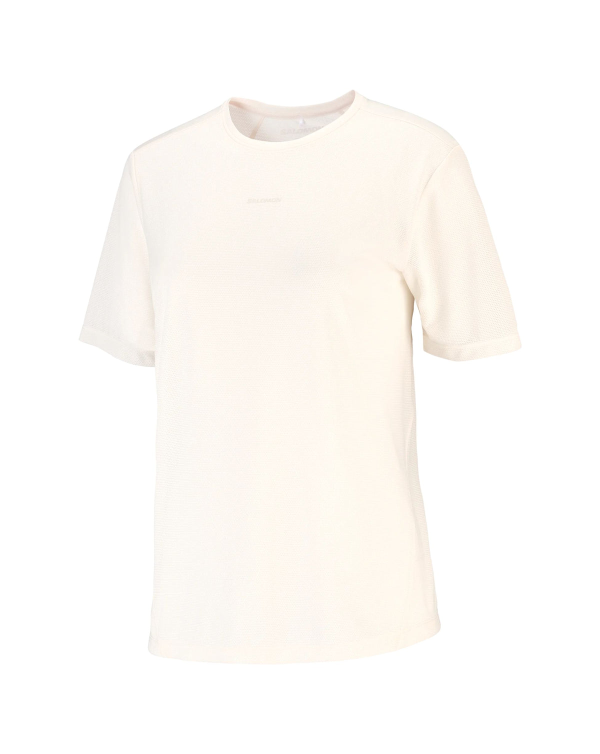 Salomon Women's SHKout Core SS Tee GFX - Whisper White/Pink