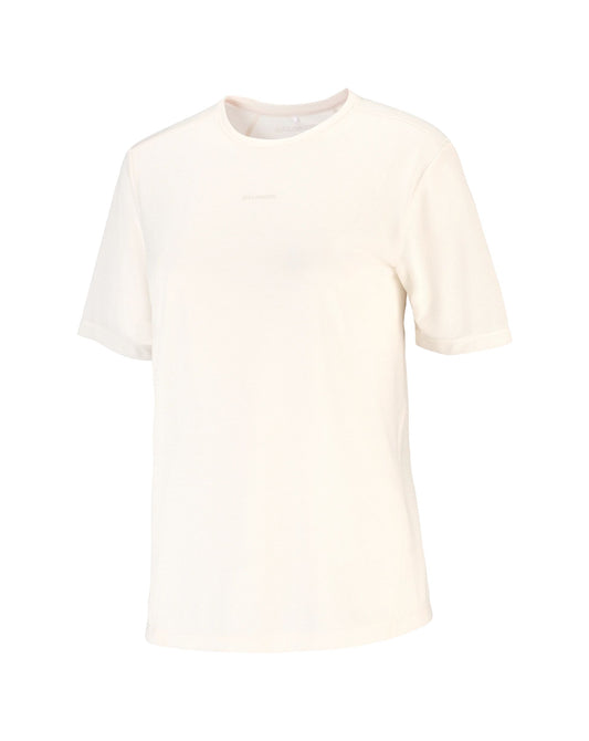 Salomon Women's SHKout Core SS Tee GFX - Whisper White/Pink
