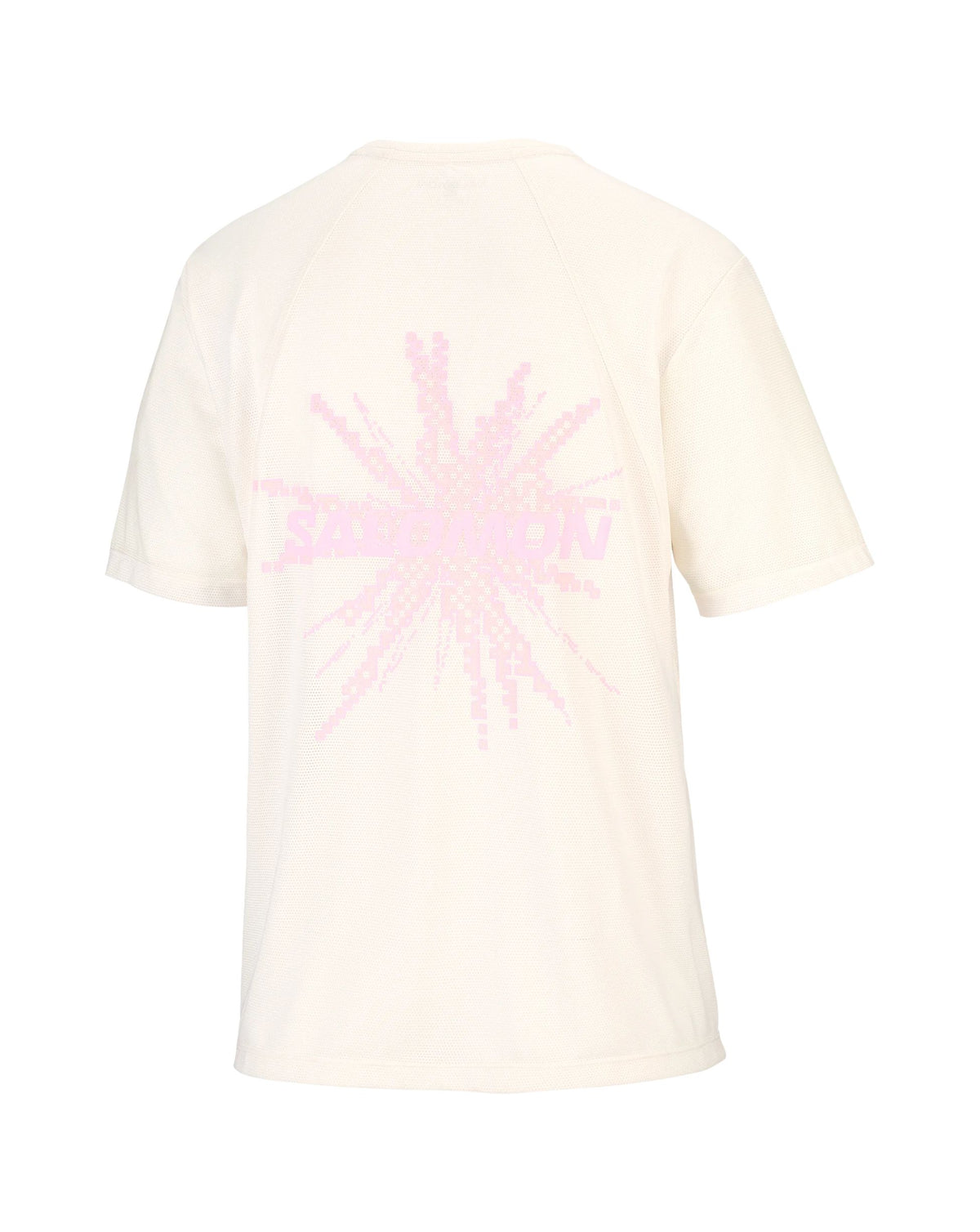 Salomon Women's SHKout Core SS Tee GFX - Whisper White/Pink