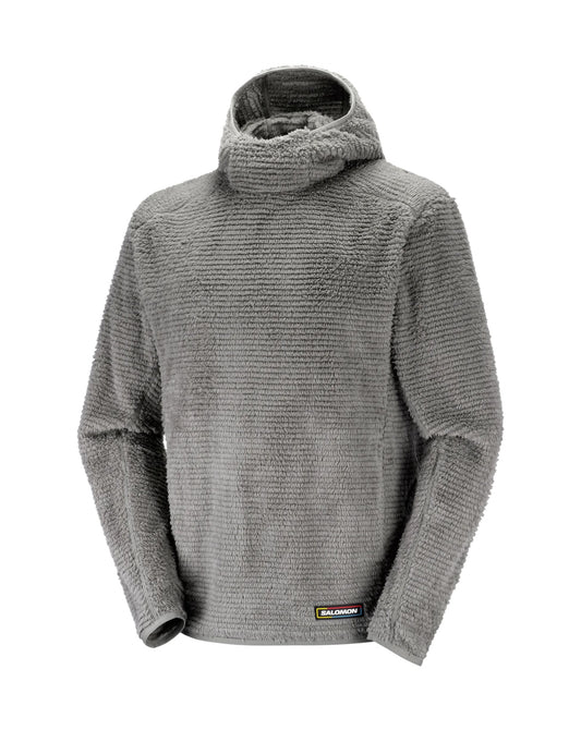 Salomon Thernova Fleece Mens's Mid Layer Hoodie -Castor Gray