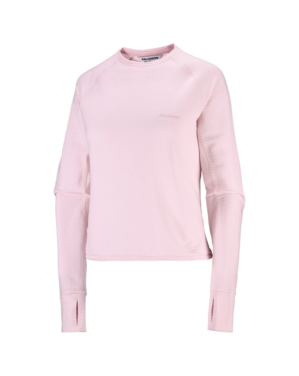 Salomon Essential Lightwarm Women's Base Layer Crew -Icy Pink