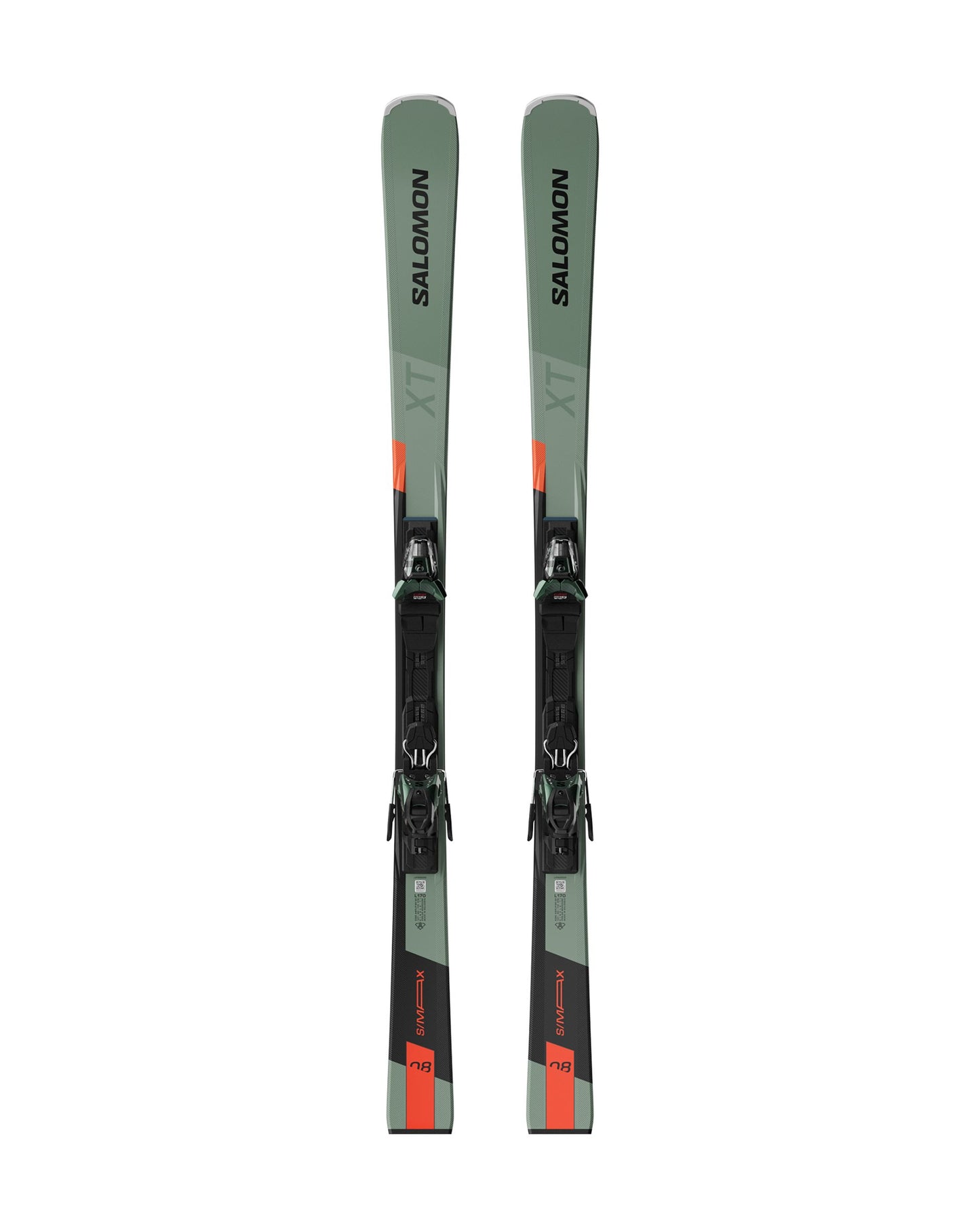 Salomon S/Max 8 XT +M11 Men's Skis - Oil Green