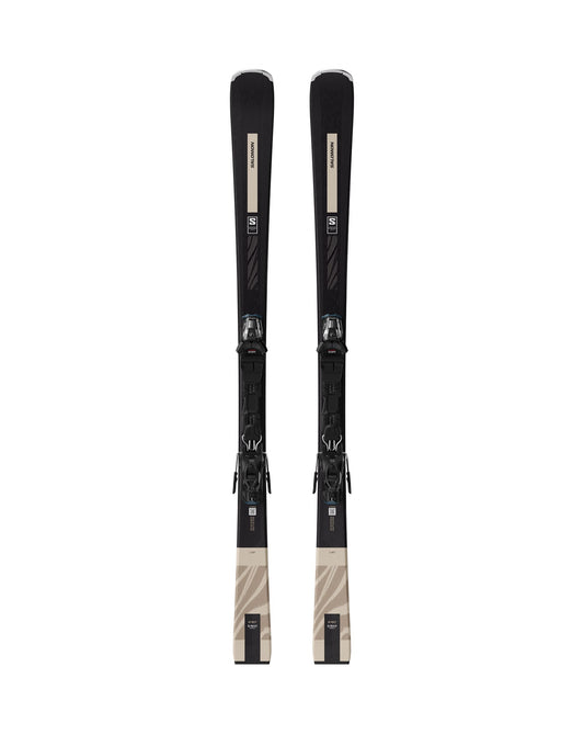 Salomon S/Max N°6 XT + M10 GW Women's Skis - Black/Ivory