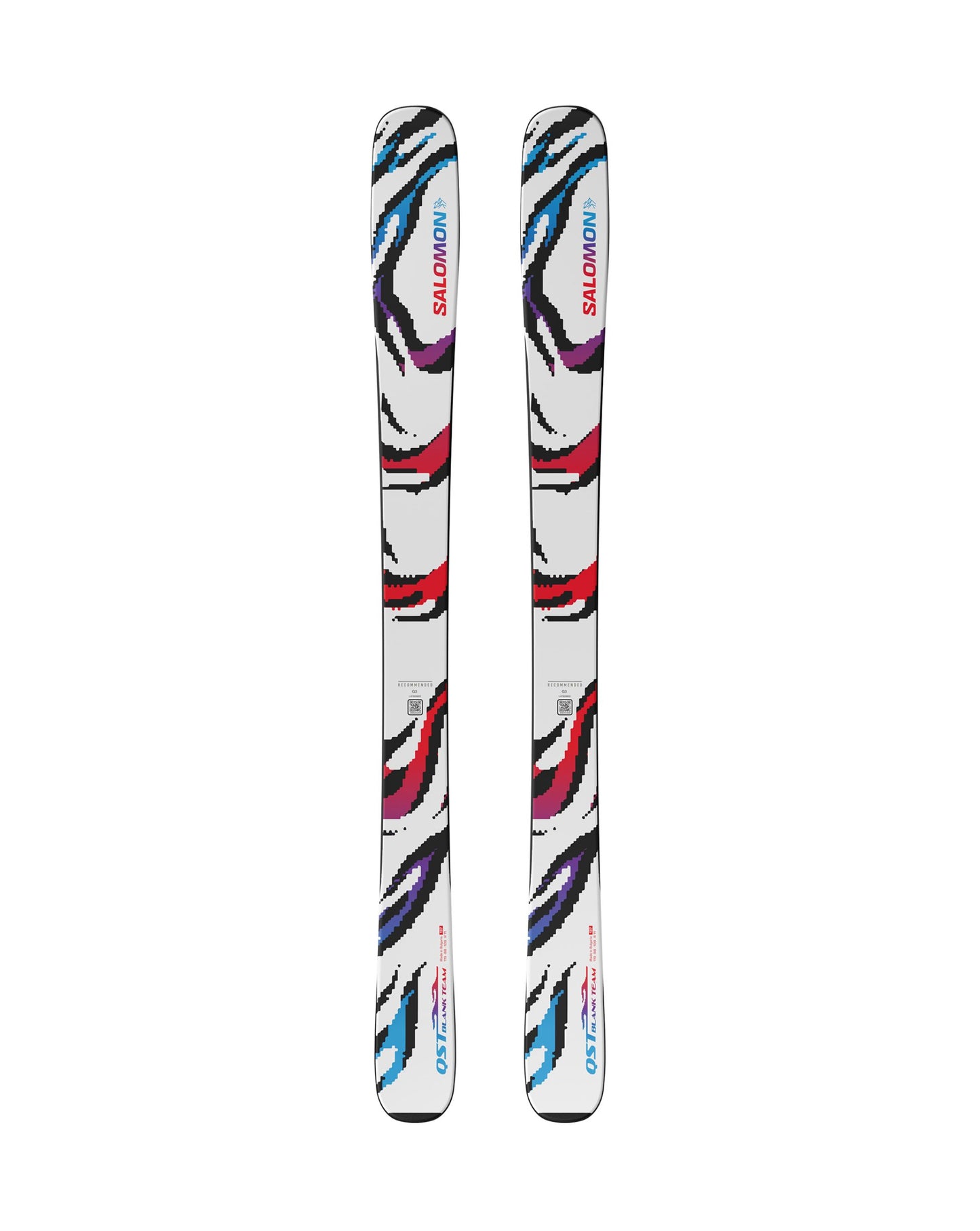 Salomon QST Blank Team Junior Skis - White/Red