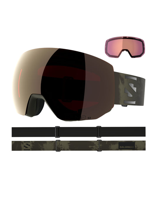 Salomon Radium Pro Sigma Ski Goggles - Olive Night/Gun Metal/Light Blue