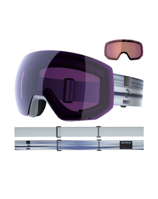 Salomon Radium Pro Sigma Ski Goggles - Ice Flow/Sky Blue/Light Blue