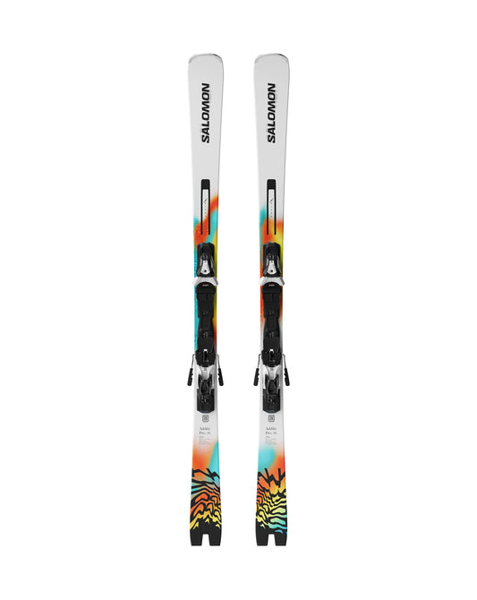 Salomon Addikt Pro 76 + MI12 Skis - Wht/Turq