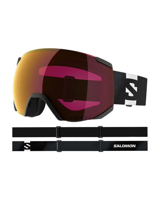 Salomon Radium Sigma Ski Goggles -Black /Poppy Red