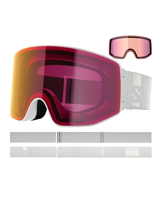 Salomon Sentry Prime Sigma Ski Goggles - White/PR