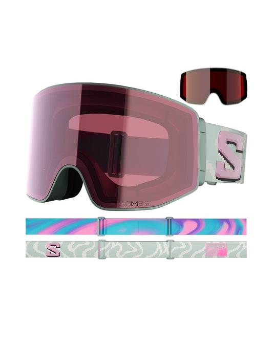 Salomon Sentry Prime Sigma Ski Goggles - Iceberg Green/ Silver Pink/ Gun Metal