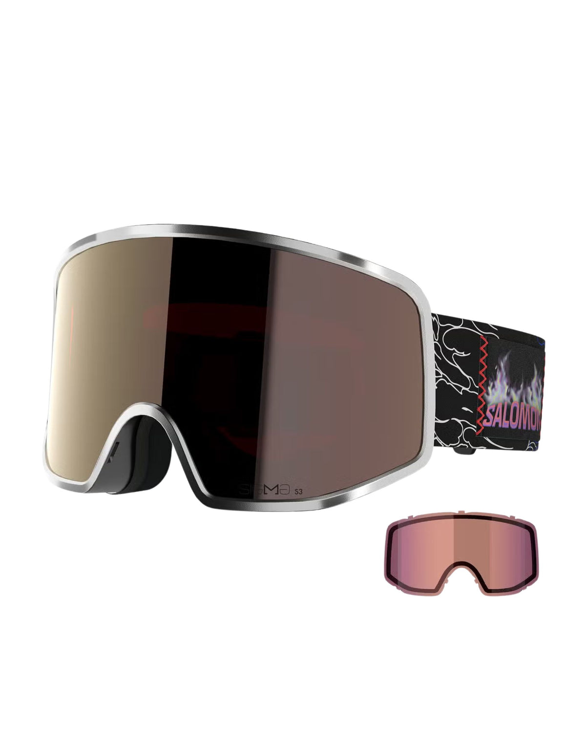 Salomon Sentry Pro Sigma Ski Goggles - Silver Metal/Sigma Gun Metal S3