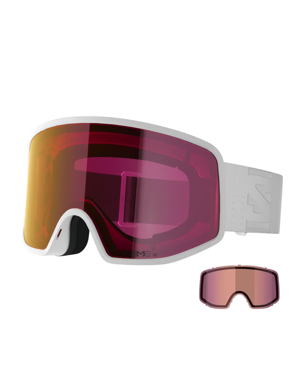Salomon Sentry Pro Sigma Ski Goggles - White/Poppy Red