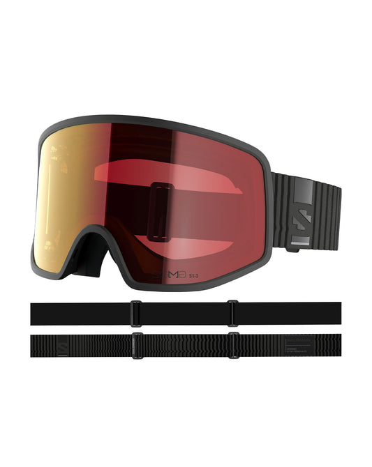 Salomon Sentry Pro OTG SIGMA PHOTOChromic Ski Goggles - Black / Poppy Red