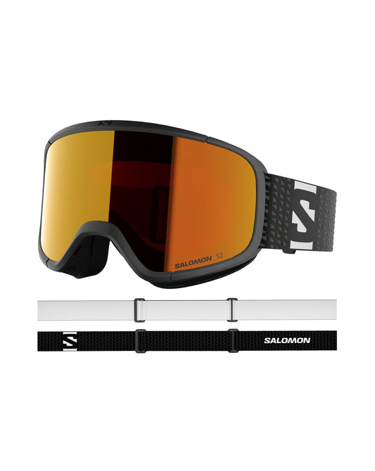Salomon Lumi Junior Ski goggles - Black / Mid Red