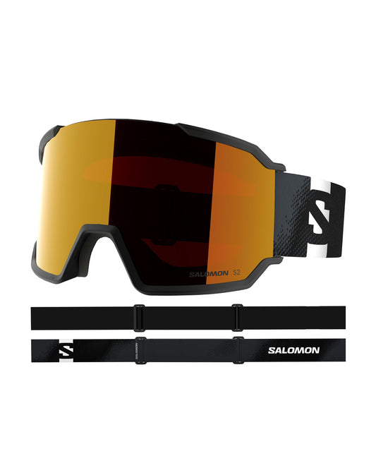 Salomon S/View 3 Ski Goggles - Black/Mid Red