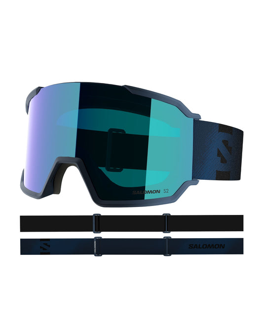 Salomon S/View 3 Ski Goggles - Dress Blue/Mid Blue