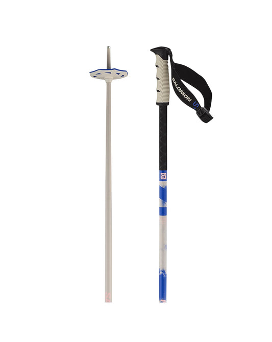 Salomon Steep Pro S3 Ski Poles - Rainy Day Race Blue