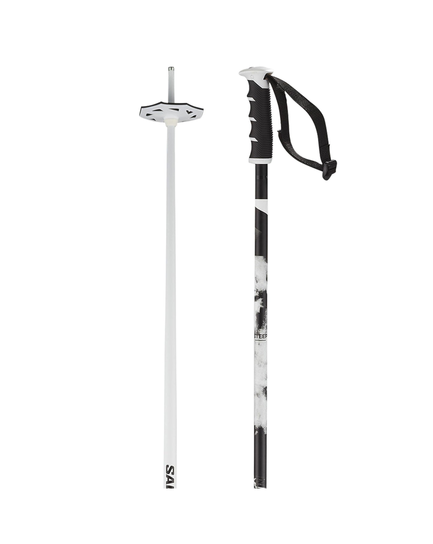 Salomon Steep Ski Pole - White/Black